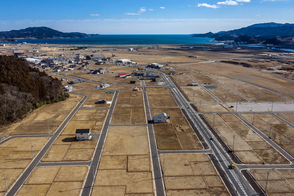 Vom Tsunami 2011 verwüstetes Gebiet in Japan heute