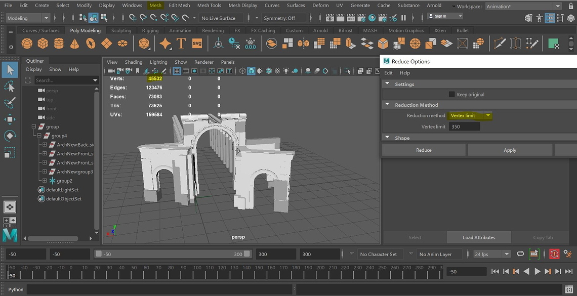 Optimierung des 3D Models